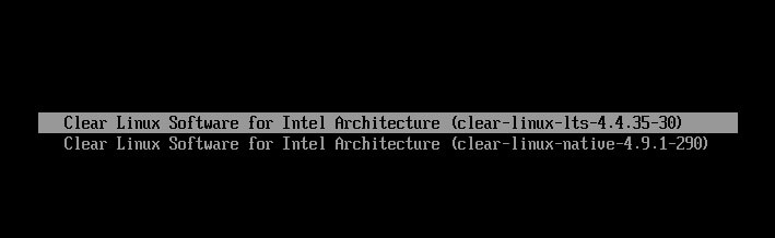 clear linux intel