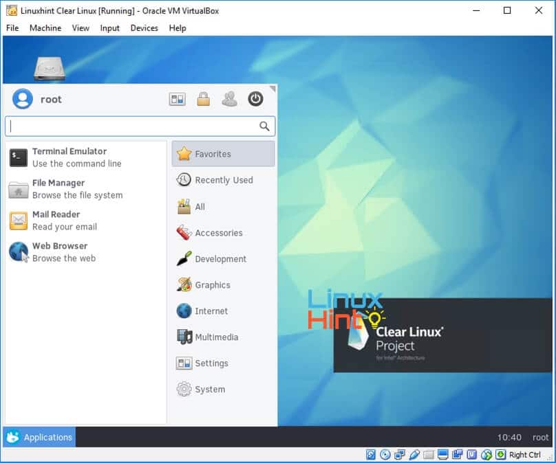clear linux intel