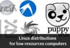 Linux distributions for low resources computers